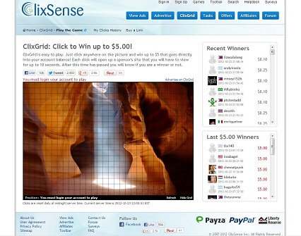 get paid to view ads with Clixsense